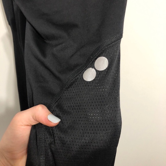 Reebok Mesh Panel 7/8 leggings w Back Zipper - Picture 11 of 14